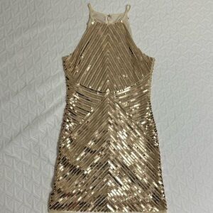 Gold Sequin Dress, worn once, size L